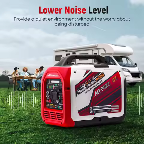4KW Portable Dual Fuel Generator Inverter LPG/Gas Bluetooth-compatible E-Start 58dB Portable Power G