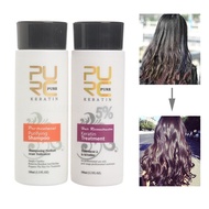 outlet Pure Keratin Brazilian Hair Repair Straightening 100ml Treatment+Shampoo Kit New