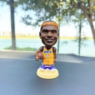 訂購 美國 球隊 洛杉磯湖人 勒邦詹士 詹姆斯  籃球 偶像 明星 卡通模型 搖頭 公仔 人偶 手辦 玩具 擺設 USA NBA basketball player toy Bobblehead fi