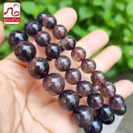 Baceda Natural Blood Drops Iolite Balance Energy Stabilize Emotions Round Beads Bracelet Beads