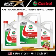 Castrol GTX Mineral 10w30 15w40 20w50 Engine Oil 5000km Suitable For Proton Perodua Honda Toyota Nis