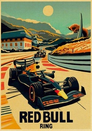 Vintage Formula 1 Racing Car Posters - 80s F1 Team Wall Art Decor Prints for Living Room