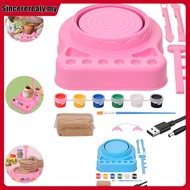 Kids Pottery Wheel Kit Electric Mini Pottery Wheel Kit Complete Pottery Wheel Craft Kit for Beginner