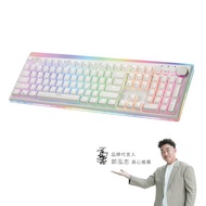 irocks K71R RGB背光 無線機械式鍵盤 達隆軸 白色 注音版