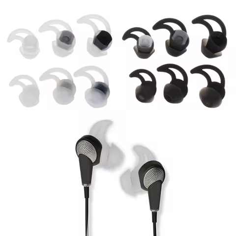 Ear Tips Ear Buds for Bose QC20 Qc30,Silicone Replacement Ear Hooks for Bose SIE2 SIE2i IE2 IE3 Earp