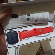 top jam smartwatch t500 plus hiwatch 6 smart - merah