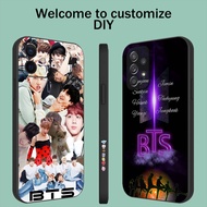 Samsung A7 2018 A13 Lie A01 A3 M01 Core BTS Drawings Fanart CEC02 Soft Phone Case Square Edge Shockproof