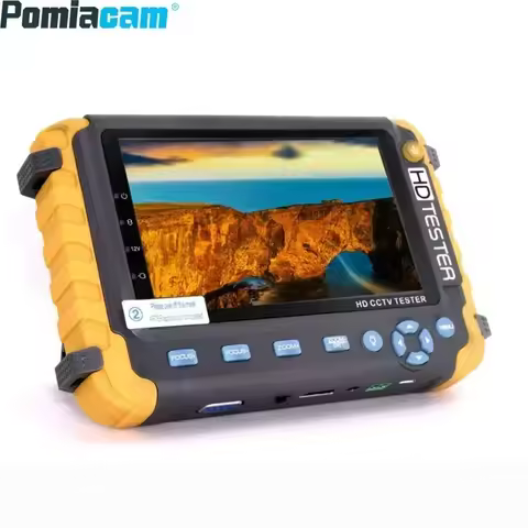 POMIACAM CCTV Tester IV8W IV8C 4 IN 1 8MP AHD TVI 4MP CVI Analog Security Camera Tester Monitor with