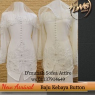 Modern button cutting kebaya Wedding Dress