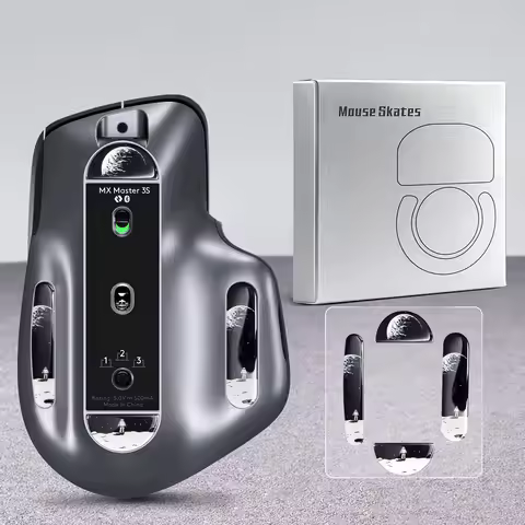 UCONS Durable Glass Mouse Skates for Logitech MX Master 3/3s Smooth Mouse Feet