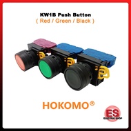 HOKOMO KW1B Series Push Button Black / Red / Green , (1NO/1NC/2NO/2NC)
