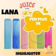 【100% ORIGINAL】LANA PEN PLUS 9K Highlighter Pen School Office Stationery Plus Art Colorful LANA Text