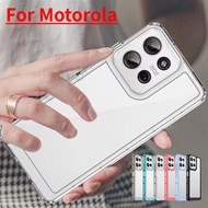 Clear Casing For Motorola Moto G75 G85 G55 G84  G53 MotoG75 5G 4G Transparent Acrylic Soft TPU Phone