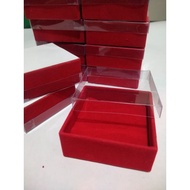 Velvet box packaging 4x4x3, 5x5x3, 6x6x3.7x7x3, and 8x8 for bracelets, brooches, pins, etc.