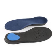 扁平足矯正鞋墊 足弓支撐 男女通用 EVA 舒適鞋墊- 黑底 絨面藍 XS（34-37碼）