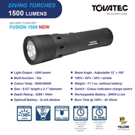 ไฟฉายดำน้ำลึก Tovatec Fusion 1500 Torch  **NIGHT DIVE TORCH**