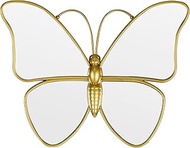 Decorative Butterfly Wall Mirror with Gold Plastic Frame (12.2 x 9.8 inch)