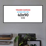 Canvas Painting 40x90 (cm) Printed on Demand with Composite Frame