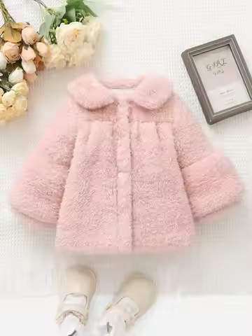 A Fresh And Light Fur Coat For Newborns And Babies In Autumn And Winter A Soft And Warm Outdoor Swea
