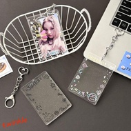 TWINKLE1 Photo Card Case, with Keychain 2.7x4.1 Inch Acrylic Photocard Holder, Picture Display Stand