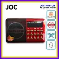 [Premium] JOC H011UR Rechargeable Radio MP3 Player With Micro SD and USB Port - 30 Juzuk Al-Quran SD