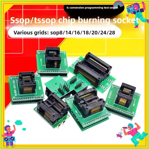 SOP8/SOP14/SOP16/SOP20/SOP28/TSSOP8/TSSOP16/TSSOP20/TSSOP28 TO DIP Programmer Adapter Socket 150MIL 