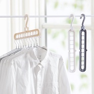 [super cheap]9-Hole Clothes Hanger Creative Rotatable Wardrobe Hanger to Save Space