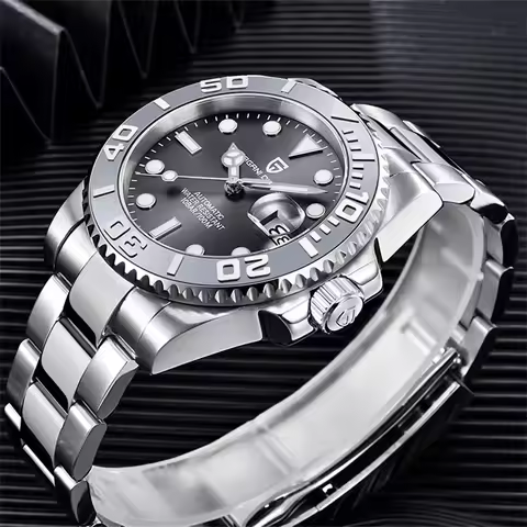 PAGANI DESIGN New 1651 Mechanical Watch 40mm Men Wristwatch Sapphire Glass Stainless Steel Waterproo