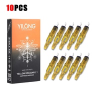 Limited 10pcs Yellow Dragonfly Tattoo Cartridge Needle 1 3 5 7 9 11 13 14 15 Rl Rm Rs M1 For Tattoo 