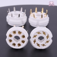 SOONA 1Pcs Ceramic Tube Socket, 8Pin K8A DIY Valve Base, Durable Octal Tin-Plated GZC8-Y GZC8-Y-2 PC