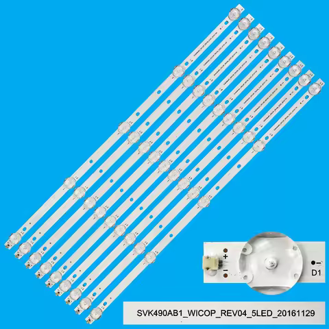 LED Backlight strip for SVK490AB1_WICOP_Rev04_5LED_20161129 49C310X
