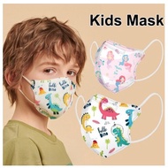 🔥3D Mask Kids🔥Baby Mask 4ply KN95 Kids Mask 4 layer Face Mask Kids Cartoon Disposable Kids Mask 儿童口罩