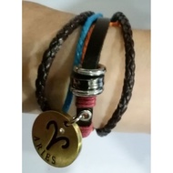 READY STOCK CONSTELLATION ARIES LEATHER BRACELET