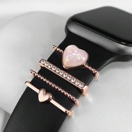 1pc ตกแต่งเข้ากันได้กับ Apple Watch Band Series 8 7 6 5 4 SE อุปกรณ์เสริม Rhinestone เครื่องประดับ C