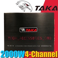 Car Amplifier 2000Watts / 6000Watts 4-CH Channel TAKA Car Power Amp TK-514 / TK-555 Suitable for car
