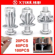 M6 Expansion Screw Jack Nuts Screw Petal Rivet Lock Bolt Board Wall Fasteners Rivet Nut Hollow Wall