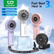 GOOJODOQ 180° folding fan 100 Degree adjustable levels of super strong wind portable fan Silent 3-in