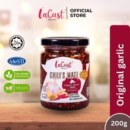 LaCust | Chili’s Mate ORIGINAL Crispy Garlic Chili Oil with Premium Black Sesame Oil | Halal Vegan