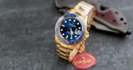 emilio valentino藍陶瓷框藍面金水鬼王submariner日本miyota2315机芯高硬度藍寶石錶鏡