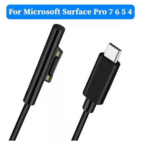 1.5m 15V 3A Type C Power Supply Charger Adapter USB C PD Charging Cable for Microsoft Surface Pro 8/