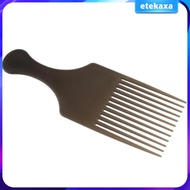 [Etekaxa] Handheld Afro Hair Pick Lift Comb Wide Tooth Hairdressing Styling Comb Brush