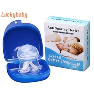 [LuckybabyS] Tongue Anti Snoring Medical Silicone Anti Snore Apnea Aid Tongue Retainer Anti Snoring 