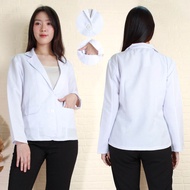 TURUN HARGA Blazer Putih wanita - blazer putih kantoran wanita Blazer wanita kantoran trend terkini 