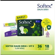 Softex betel leaf + vitamin E 36cm slim wing 18 pads