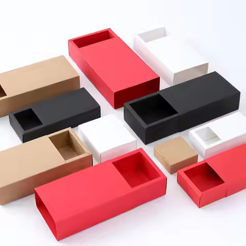 10pcs Multi Size Kraft Paper Gift Boxes Package Birthday Party Delicate Drawer Display Gift Box Wedd