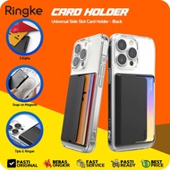Ringke Universal Side Slot 3 card Holder Black Thin card Holder