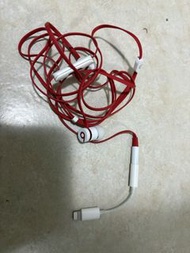 原裝Beats 耳機 紅色加3.5mm 轉lightning 轉插