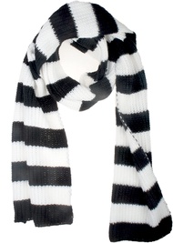 VIVIAN & VINCENT Fall Winter Ultra Soft Knit Striped Scarf for Women Men Boys Girls