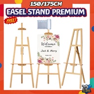 【🔥MY Ready Stock】150/ 175CM Pine Wood Stand Wood Easel Art Sketch Drawing Stand Wedding shelves