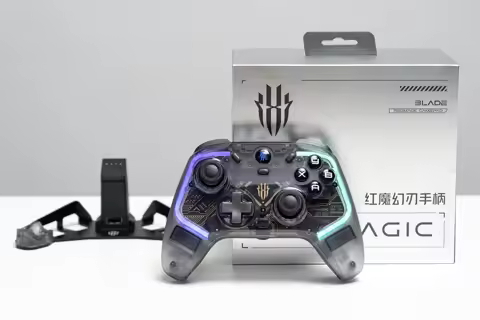 Nubia Redmagic Blade Bluetooth Wireless Gamepad 3 Mode RGB Hall Transparent Game Controller for Swit